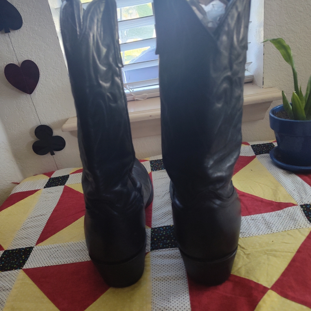 Black Cowboy Boots - Picture 3 of 5